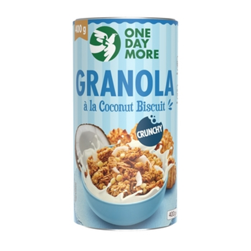 OneDayMore Granola à la Coconut Biscuit 400g